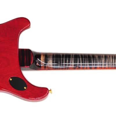 PRS : McCarty 594 10 Top Quilted Stained Maple Neck EB Charcoal Cherry image 2