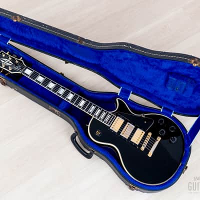1981 Gibson Les Paul Custom Black Beauty 3 Pickup Ebony w/ Tim Shaw & T Tops, Case image 21