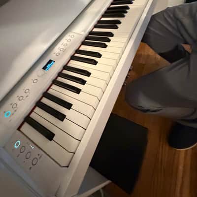 Roland F701 88-Key Digital Upright Piano 2020 - Present - White image 3