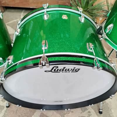 LUDWIG Classic Maple Zep Set 2018, Green Sparkle. image 3