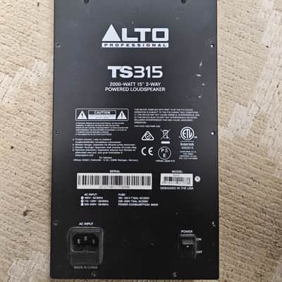 Alto Professional TS315 Amplifier Assembly image 1