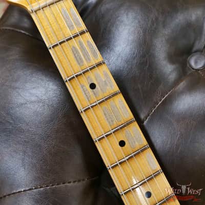 Fender Custom Shop Limited Edition 70th Anniversary 1954 Stratocaster Hardtail Relic Nocaster Blonde with Black Pickguard & Gold Hardware 6.50 LBS image 12