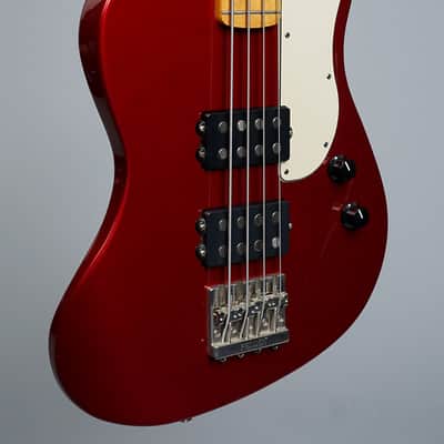 Fender Pawn Shop Reverse Jaguar Bass 2012 - Candy Apple Red image 2