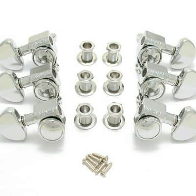 Grover 502C Rotogrip Locking Rotomatic Tuners 3 +3 Chrome Finish image 4
