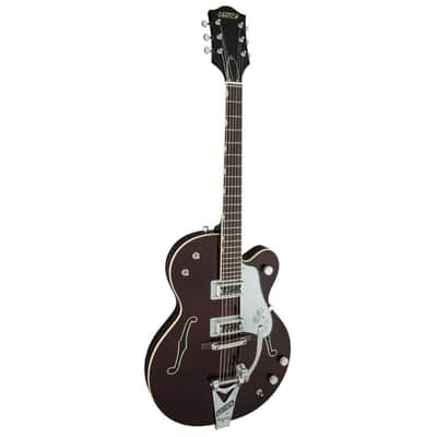 Gretsch G6119T-62 Vintage Select Edition '62 Tennessee Rose Hollow Body with Bigsby, Dark Cherry Stain image 4