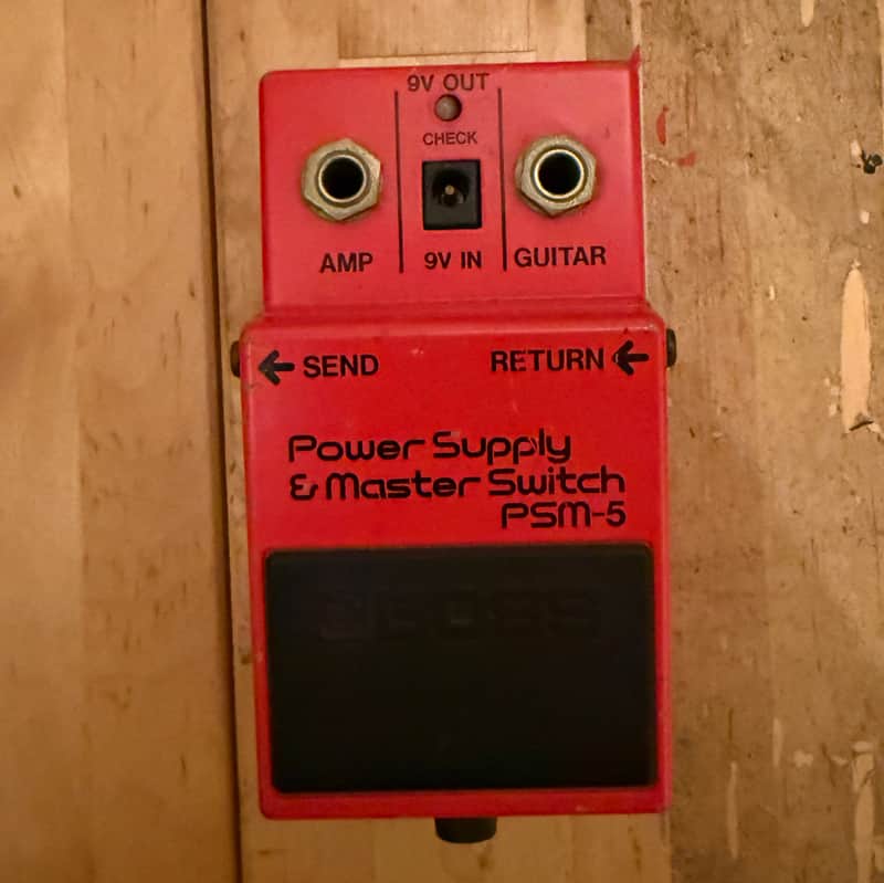 Boss PSM-5 Power Supply & Master Switch (Black Label) 1982 - 1983 - Red image 1