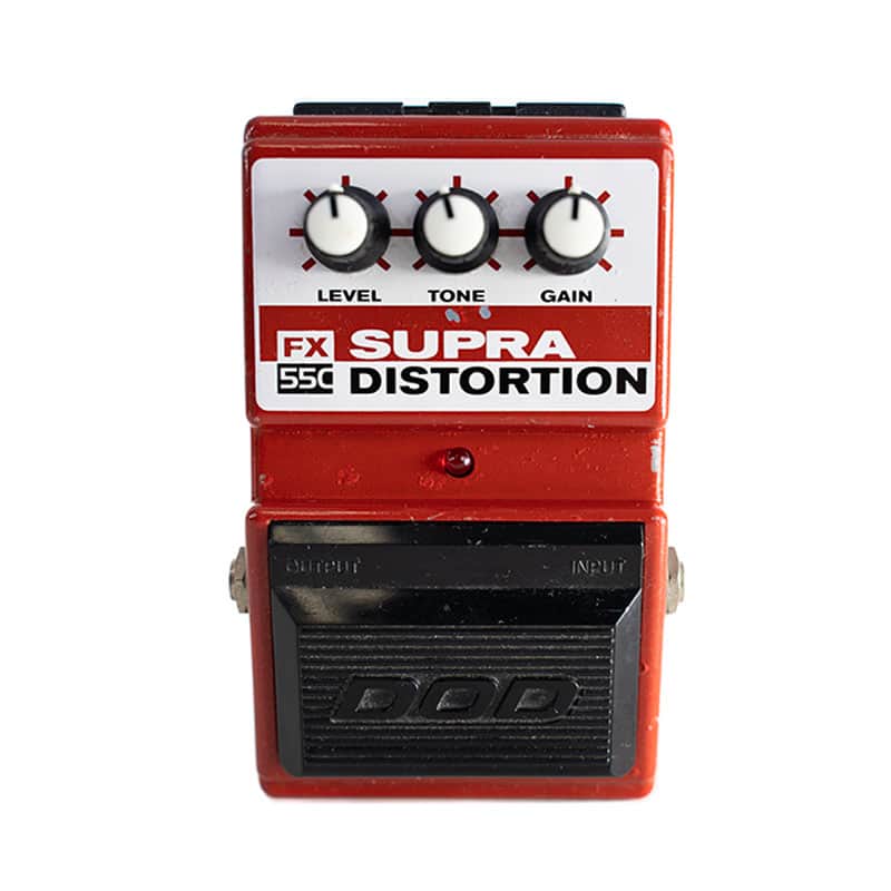DOD Supra Distortion FX55-C 1990s - Red image 1