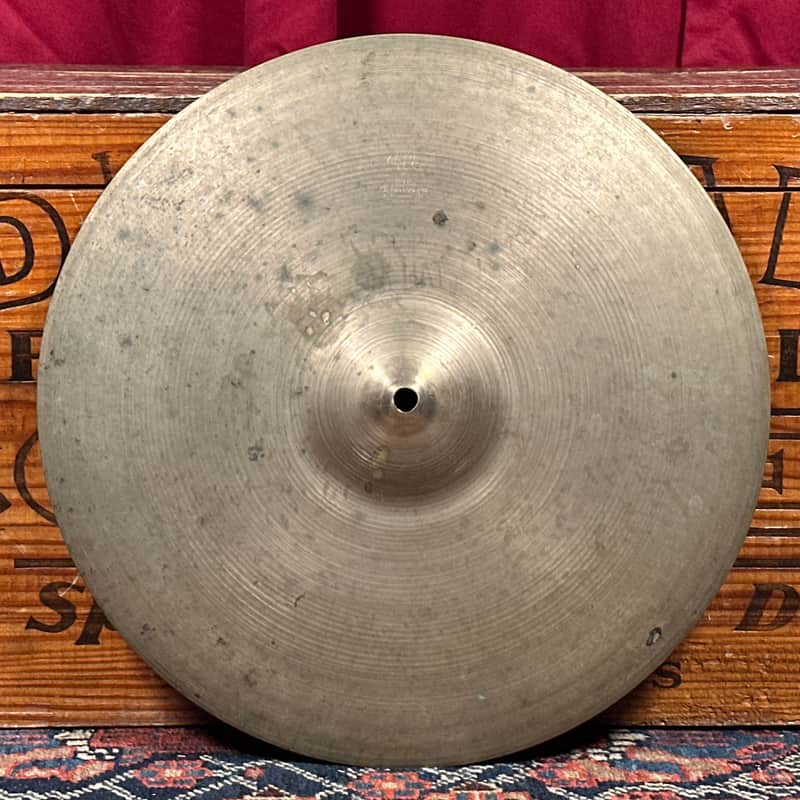 14" Zildjian A 1940s-1950s Trans Stamp THIN Hi-Hat Cymbal Pair 610g/642g *Video Demo* image 1