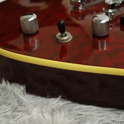 1990's made Fernandes APG-55 Flame maple top PRS style Made in Korea image 8