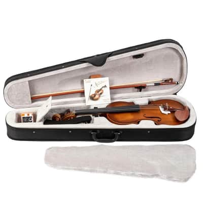 4/4 Full Size Acoustic Violin Student Beginner School Orchestra Set w/ Case Bow Rosin Tuner & Shoulder Rest image 3