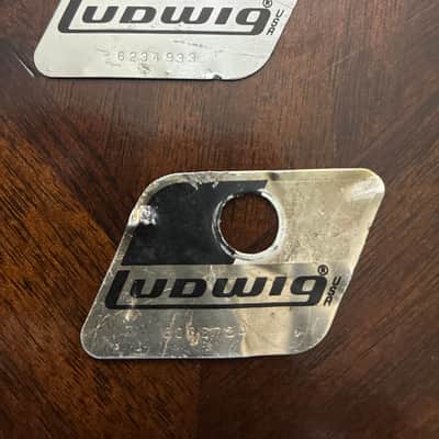 Ludwig Badge 1970’s - Silver/Black image 2