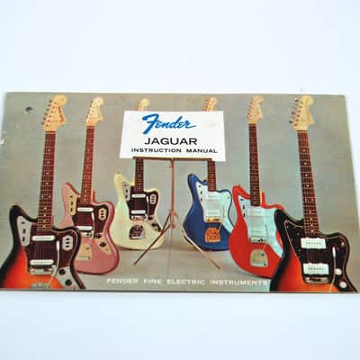 Fender Jaguar Instruction Manual Hang Tag Case Candy 1963-1965 image 1