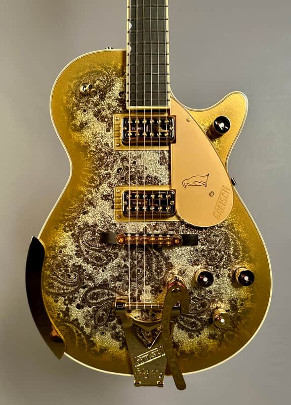 Gretsch G6134TG Limited Edition Paisley Penguin - Gold Paisley image 1