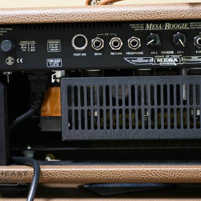 Mesa Boogie Mark V: 35 Amp Head, Matching 1x12 Widebody Cabinet - Cocoa with Wicker Grill image 8