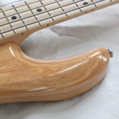 Ernie Ball Music Man StingRay 5 H Left Handed Lefty 5 String Electric Bass - Natural Gloss Finish image 10