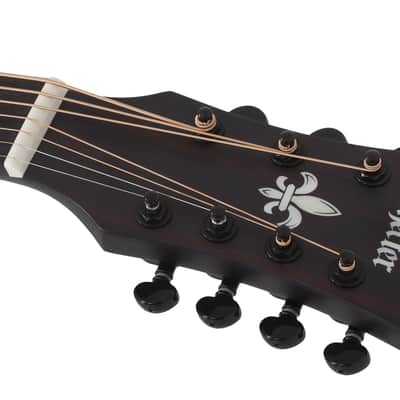 Schecter Regulo Caro-7 Acoustic Satin Black 7-String Acoustic-Electric Guitar B-Stock image 4