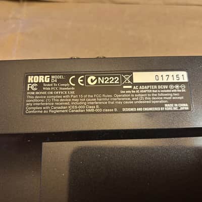 Korg D4 Digital Recorder 2010s Excellent Condition in Box with original Power Supply and Users Manual image 12
