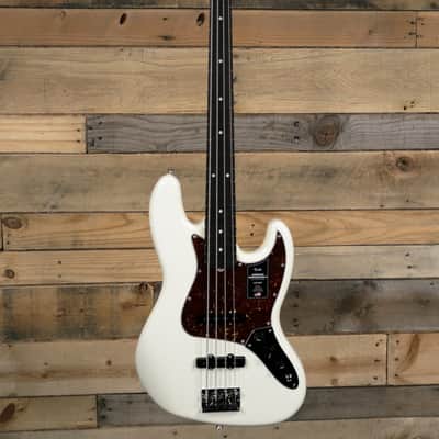 Fender American  Professional II Jazz Bass Olympic White w/ Case & Rosewood Fretboard image 4