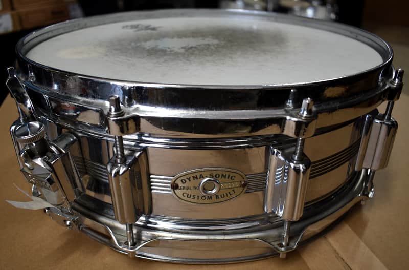 Rogers Late 60's, early 70's Era 5" x 14" Dynasonic 5 Line COB Snare Drum image 1