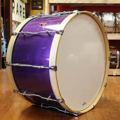 Andante 16x28 Marching Bass Drum in Purple Sparkle Lacquer image 1