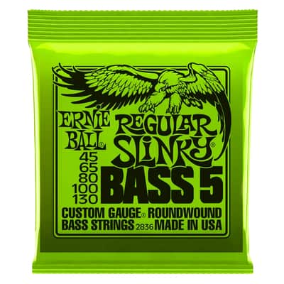 Ernie Ball 2836 Nickel Wound 5 corde Regular Slinky 45-130 image 1