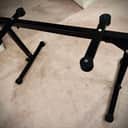 K&M 18820 Omega Pro Keyboard Stand, 2nd Tier, Tray and Cable Organizer