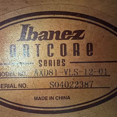 Ibanez AXD81-VLS Artcore 2003 - 2005 - Violin Sunburst image 11