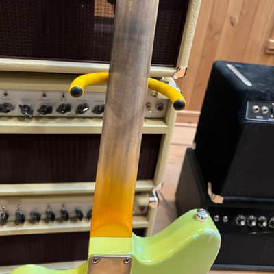 Fender-Wolf Jazzmaster 2020, Maui Green, USA, 7 Lbs 15 oz. Hand wound Alnico, killer “C” neck, tortoise guard, Kluson Tuners and you’ll love this one! image 8
