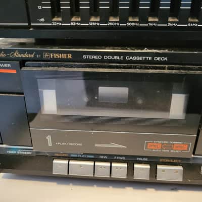 1980 Fisher Studio Standard Component Stereo System Amp, Tuner, 10 Band EQ & Double Cassette Player image 5