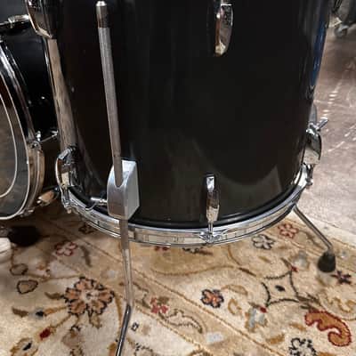 Aerodrums (Custom) Blue/Black 4pc Set (Bass Drum Doubles As Case) image 6