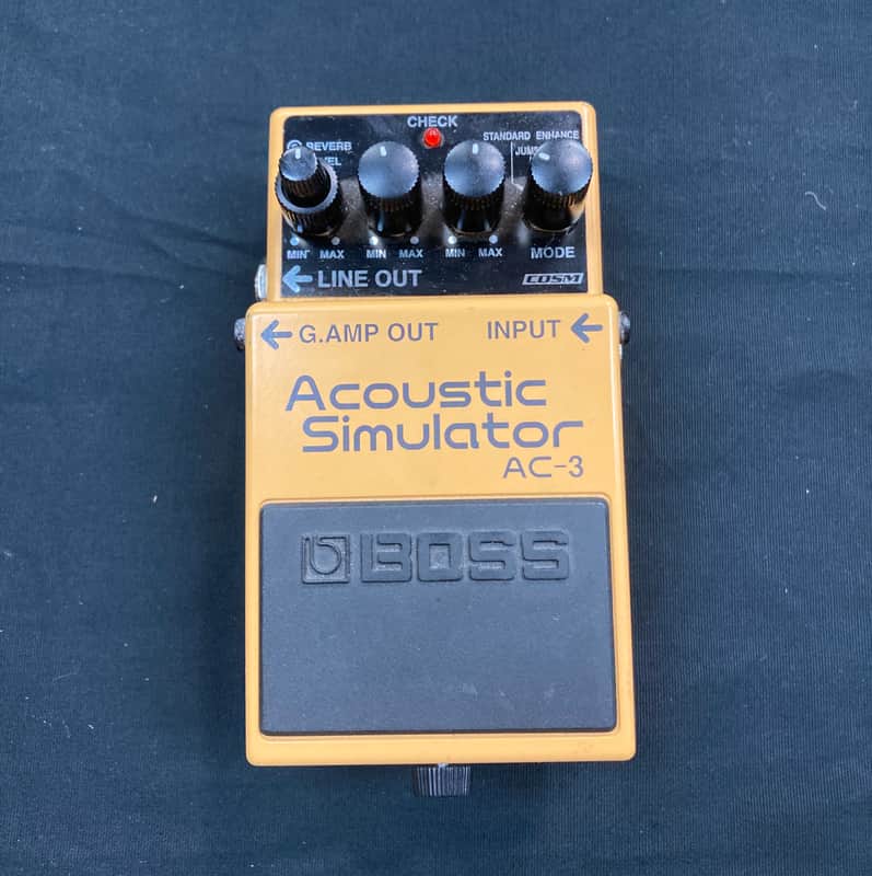 Boss AC-3 Acoustic Simulator (Dark Gray Label) 2006 - Present - Yellow image 1