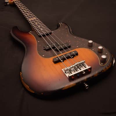 ESP Vintage Four Precision/Jazz Bass guitar! NOT LTD! Sunburst! Custom Shop Fender Killer! image 9