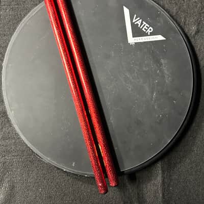 VATER ‘Chop Builder’ 12” Double Sided Pad w/ Sparkle Red 5A Drumsticks, Stickers & Rudiments Poster image 3