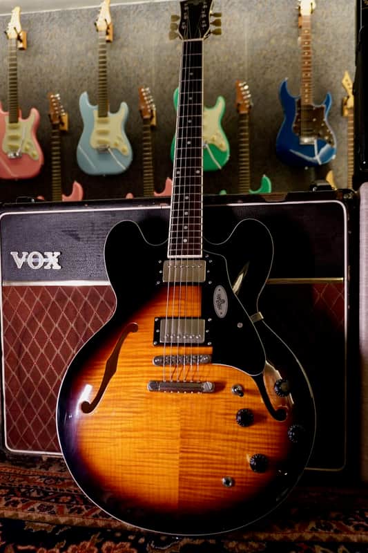 Maybach Guitars  CAPITOL 59 Aged ( 335 Thinline )  2022  Sunburst In Stock Ready to Ship Worldwide ! image 1