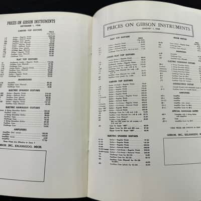 Gibson Late 40's Catalog Reprint 1992 L-5 7 50 J-45 LG-2 Southern Jumbo A-50 ES-300 150 125 Southerner image 5
