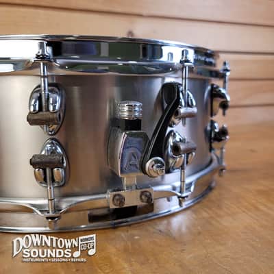 1998 Ayotte x Keplinger 5.5" x 14" Stainless Steel Snare - Pearl Super Hoops, OG Wood Hoops + Lug Fittings image 6