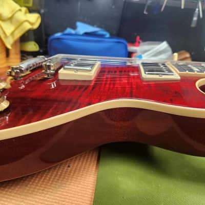 Gibson Les Paul Standard Limited Custom Color Edition Ebony fretboard 50s Neck Profile 2005 - 2006 - Black Cherry image 8