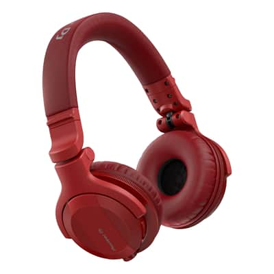 Pioneer HDJ-CUE1BT DJ Headphones w Bluetooth Wireless in Matte Red image 2