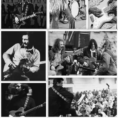 Vintage 70s Purple 'Woodstock' Guitar Strap Replica image 8