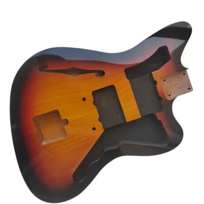Alder Wood Semi Hollow Jazzmaster Style Guitar Body image 4