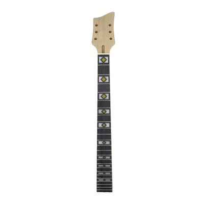 24.75" Electric Guitar Neck 24 Frets Maple Rosewood Unfinished Bolt-On Inlay image 1