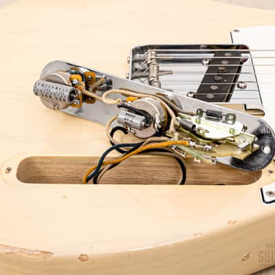 2014 Navigator by ESP N-TE-ASR T-Style Ash, Blonde Lacquer w/ Seymour Duncan Antiquity, Case & Tag image 17