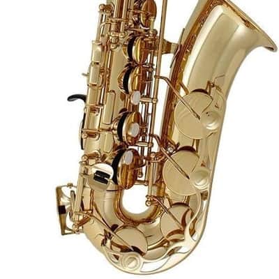 Yamaha YAS-280 Eb Alto Saxophone - Gold Lacquer - High F# & Front F Keys image 5