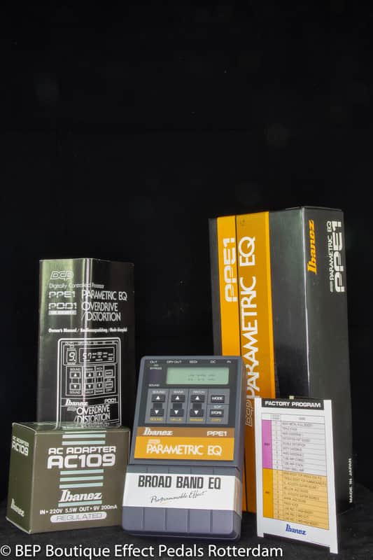Ibanez PPE-1 DCP Parametric EQ 1989 s/n 211617 Japan mounted with 5x JRC4558D op amps image 1