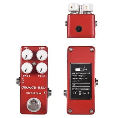 Mosky Audio Crunch Red Distortion Guitar Effect Pedal, FREE PICKS + HOLDER+ FREE SHIP USA image 7