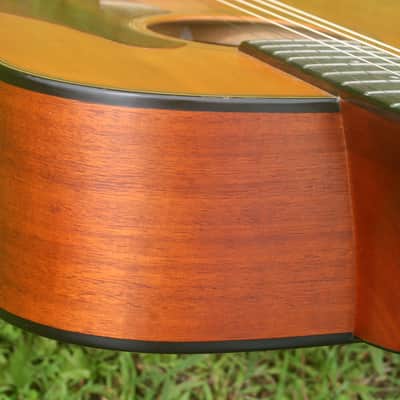 1990 Yairi semi-dreadnought size Acoustic Guitar 40-LO - Natural+Martin Hard Case image 12