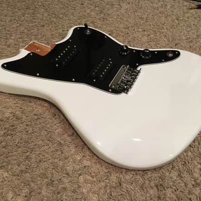 Squier Affinity Jazzmaster HH 2018 Artic White Loaded Body - Minor Issues, Like New, Bonus Saddles image 4