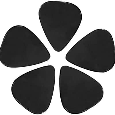 100-Pack Black Celluloid Guitar Picks Size Medium .71mm Plectrums for Acoustic and Electric Guitars Bulk Set for Music Mastery also Great Necklaces or Earrings for the Guitar Lover in Your Life image 3