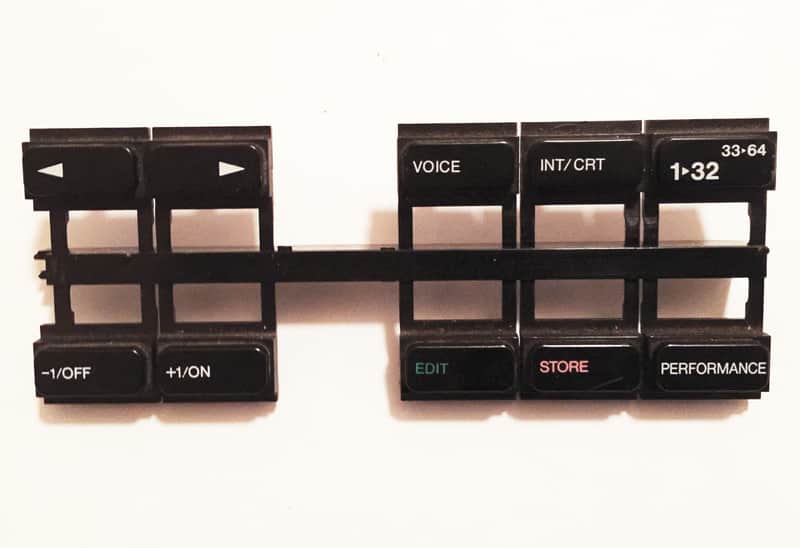 YAMAHA DX-7s 10-Top Left side Panel Button Set Assembly. Works Great !.... image 1