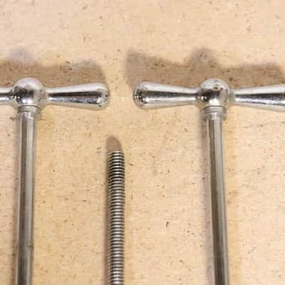 Ludwig 6-1/8" Chrome T Rods 4pk Vintage 1950's -60's image 7